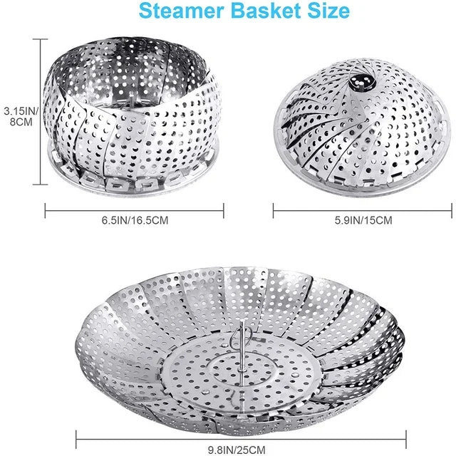 Stainless Steel Food Steamer Basket