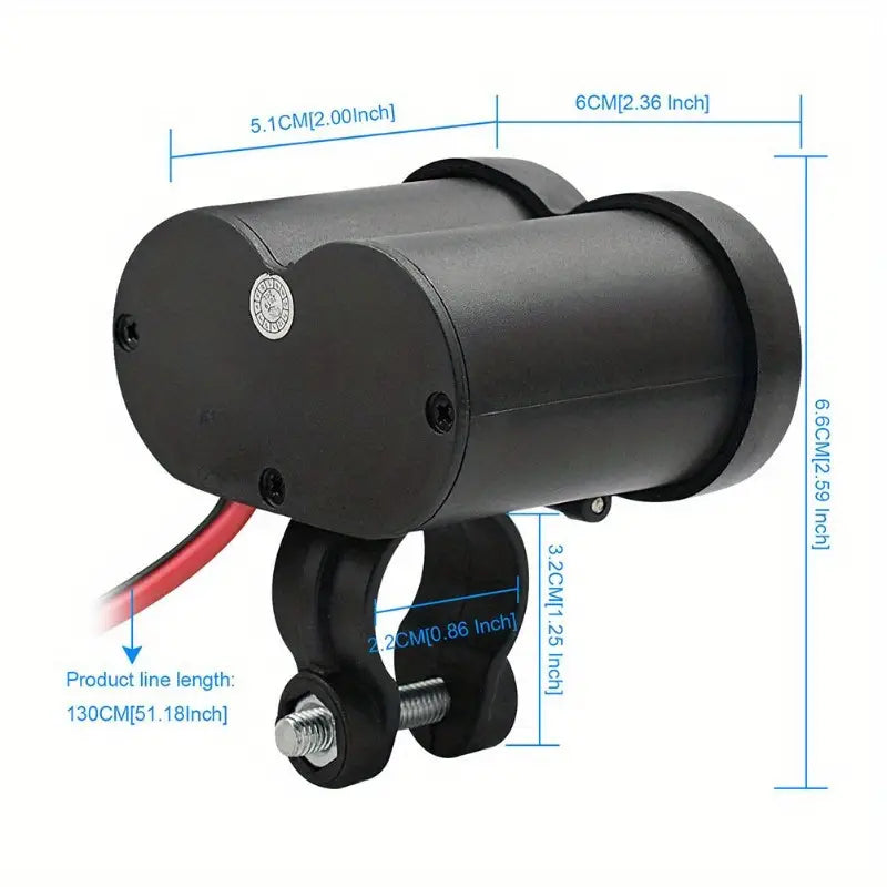 Multifunctional Motorcycle USB Charger and Lighter