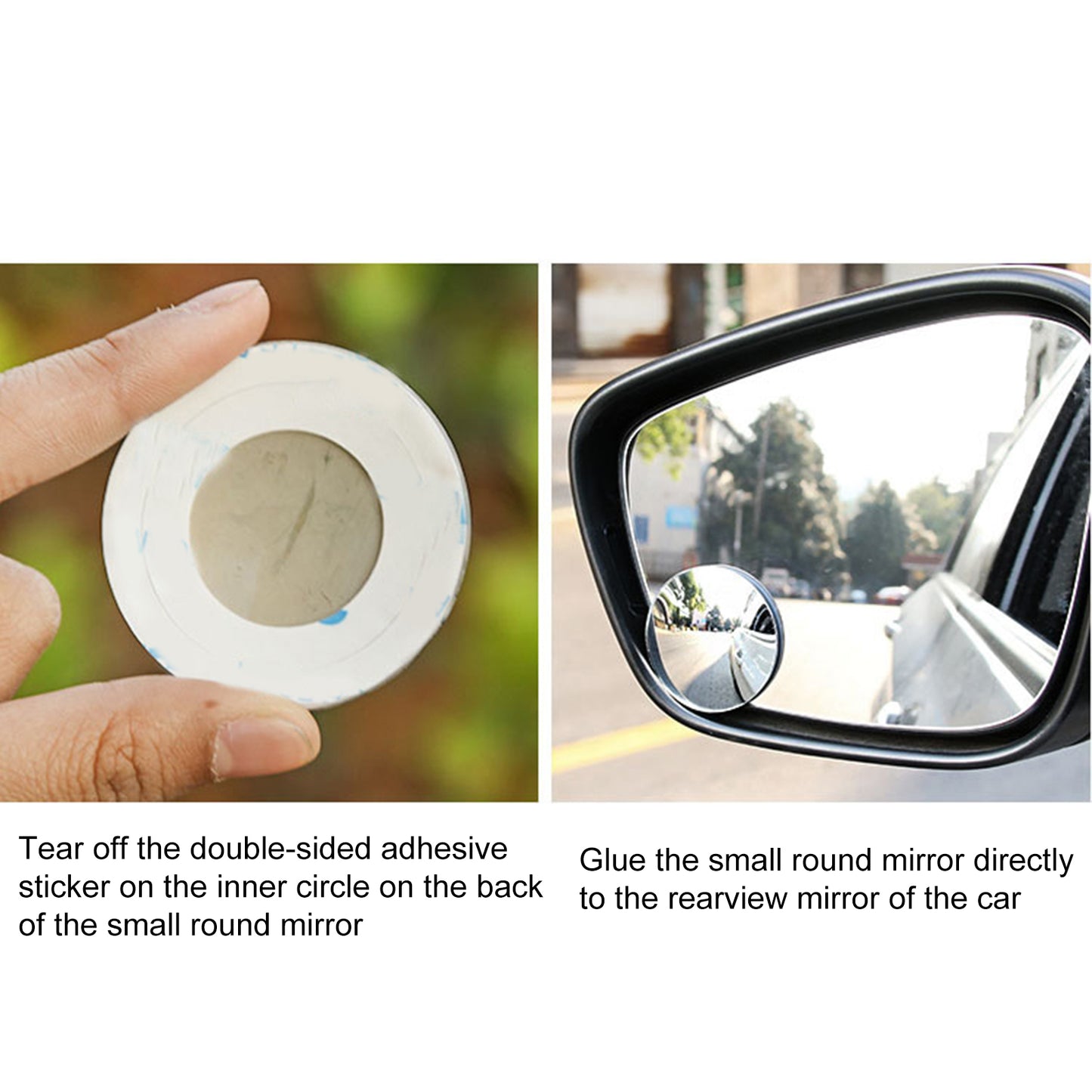 Car Round Rear View Angle Mirror