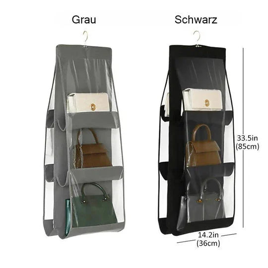 6-Pocket Foldable Hanging Handbag Organizer -