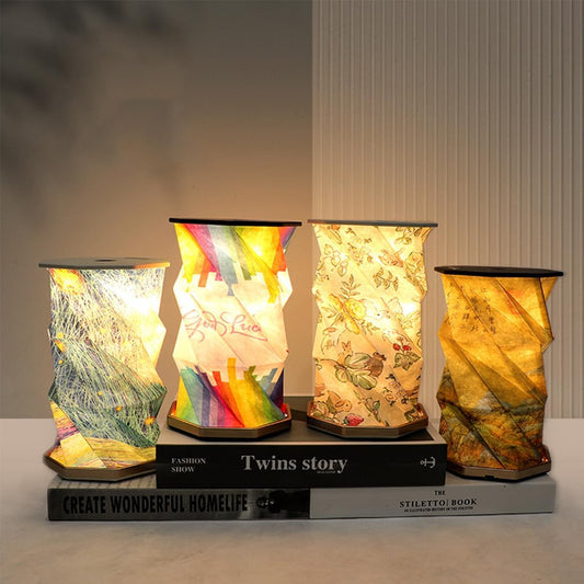 Foldable Paper Book Lamp -