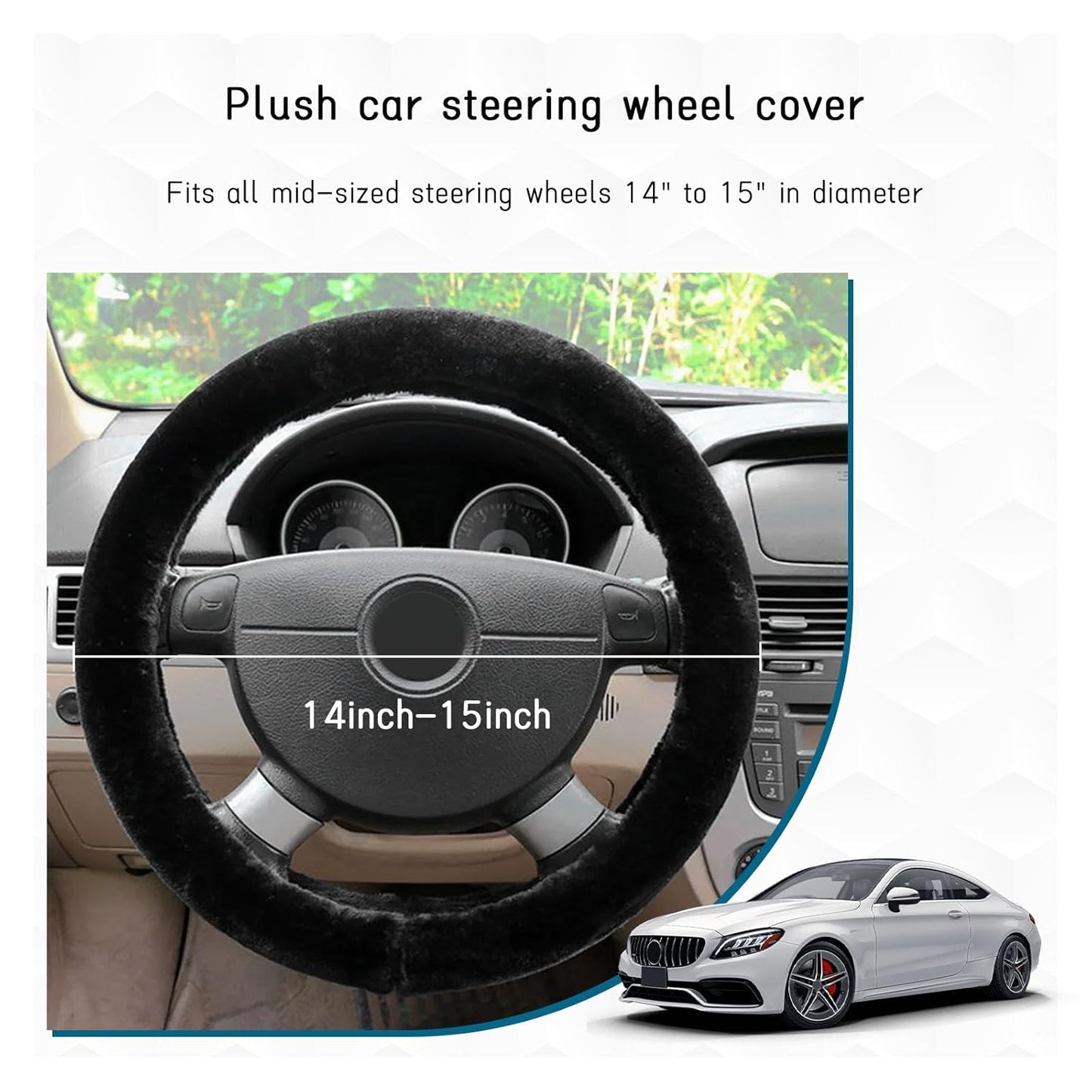 Anti-Slip Fluffy Car Wheel Cover