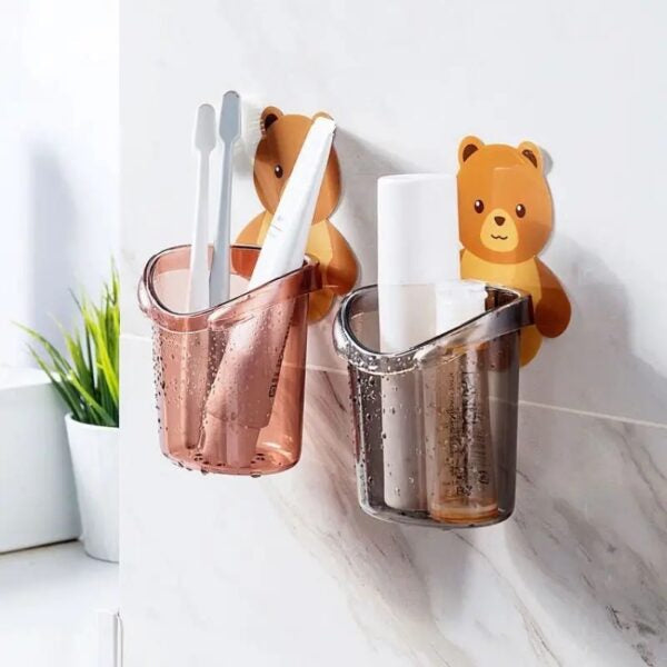 Wall Mounted Bear Cup Holder