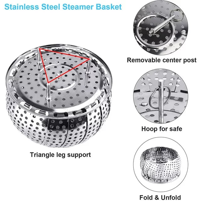 Stainless Steel Food Steamer Basket