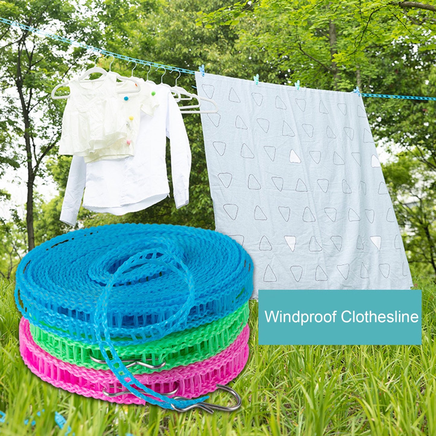 Windproof Non-Slip Clothesline -