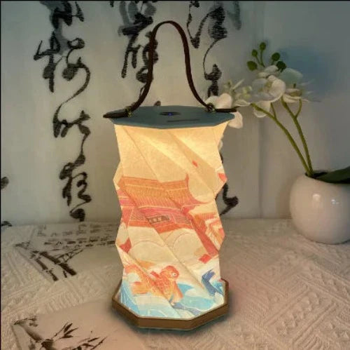 Foldable Paper Book Lamp -