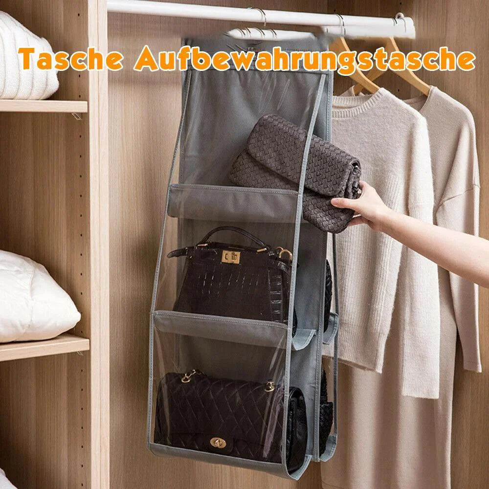 6-Pocket Foldable Hanging Handbag Organizer -