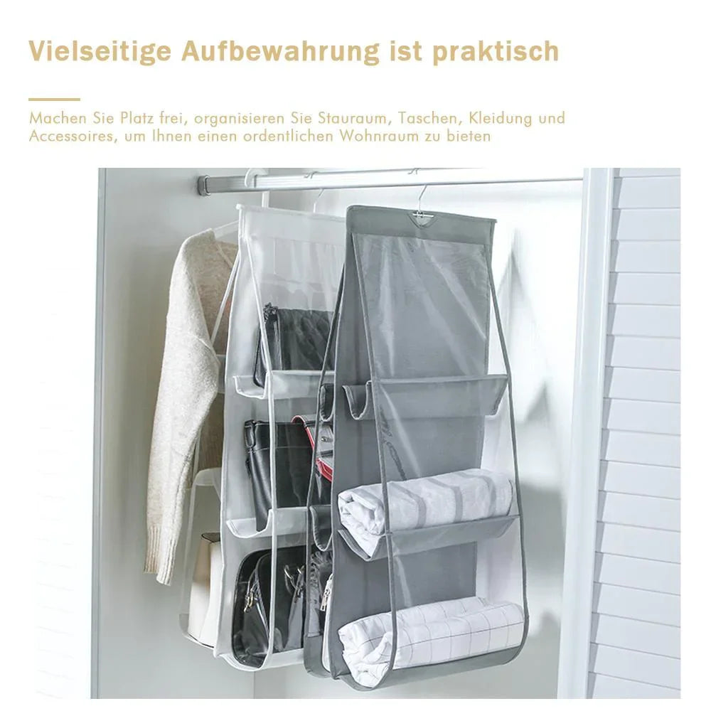 6-Pocket Foldable Hanging Handbag Organizer -